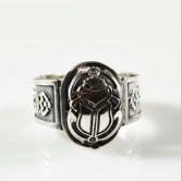 Scarab Silver Ring